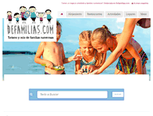 Tablet Screenshot of defamilias.com